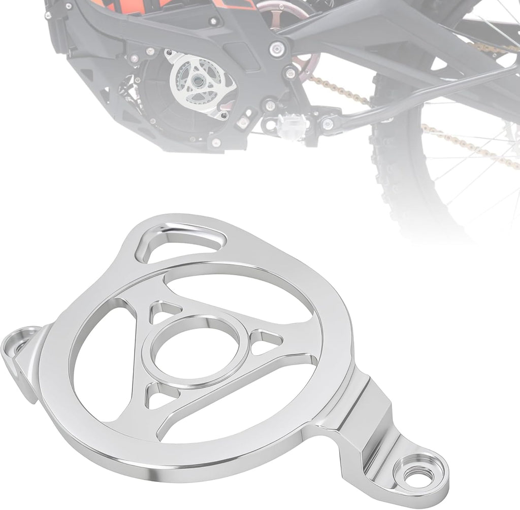 surron motor cover silver